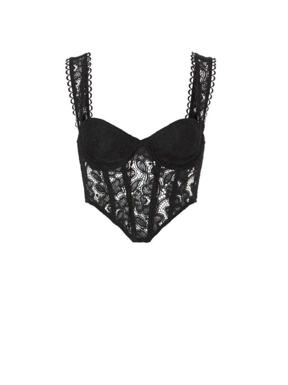 For Love & Lemons Sammie Corset Top | Black | S | NWT
